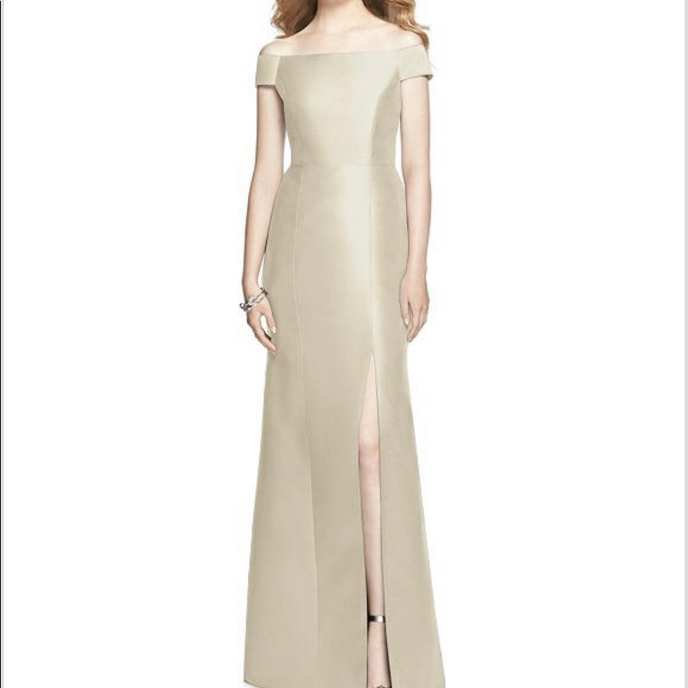 Alfred Sung Designer Dress in Palomino